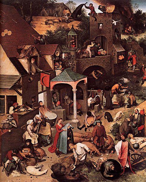 Pieter Bruegel the Elder Netherlandish Proverbs Sweden oil painting art